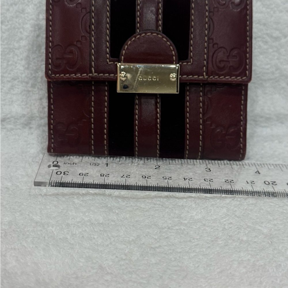 Gucci Burgundy Leather Wallet